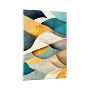 Schilderen op glas - Ritme en beweging - 80x120 cm