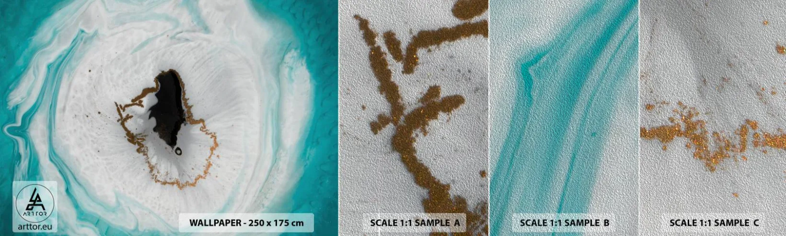 Fotobehang Monster Premium Sand - Binnendringen - Abstractie, Deel, Steen - 100x30 cm
