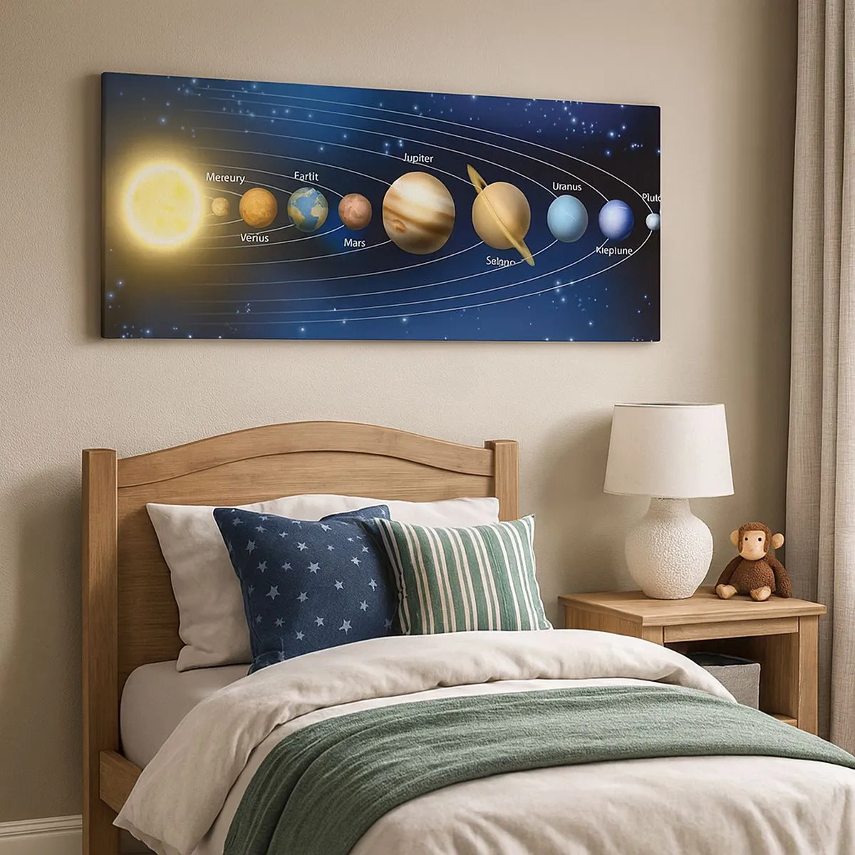 Schilderen op canvas - Een van de tien - 100x40 cm