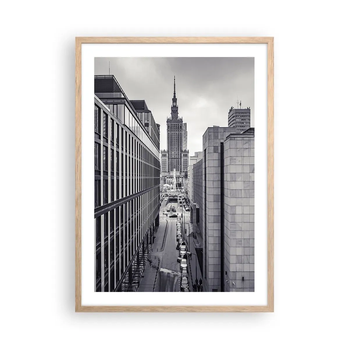 Een poster in een licht eiken lijst - Warschau vallei - 50x70 cm