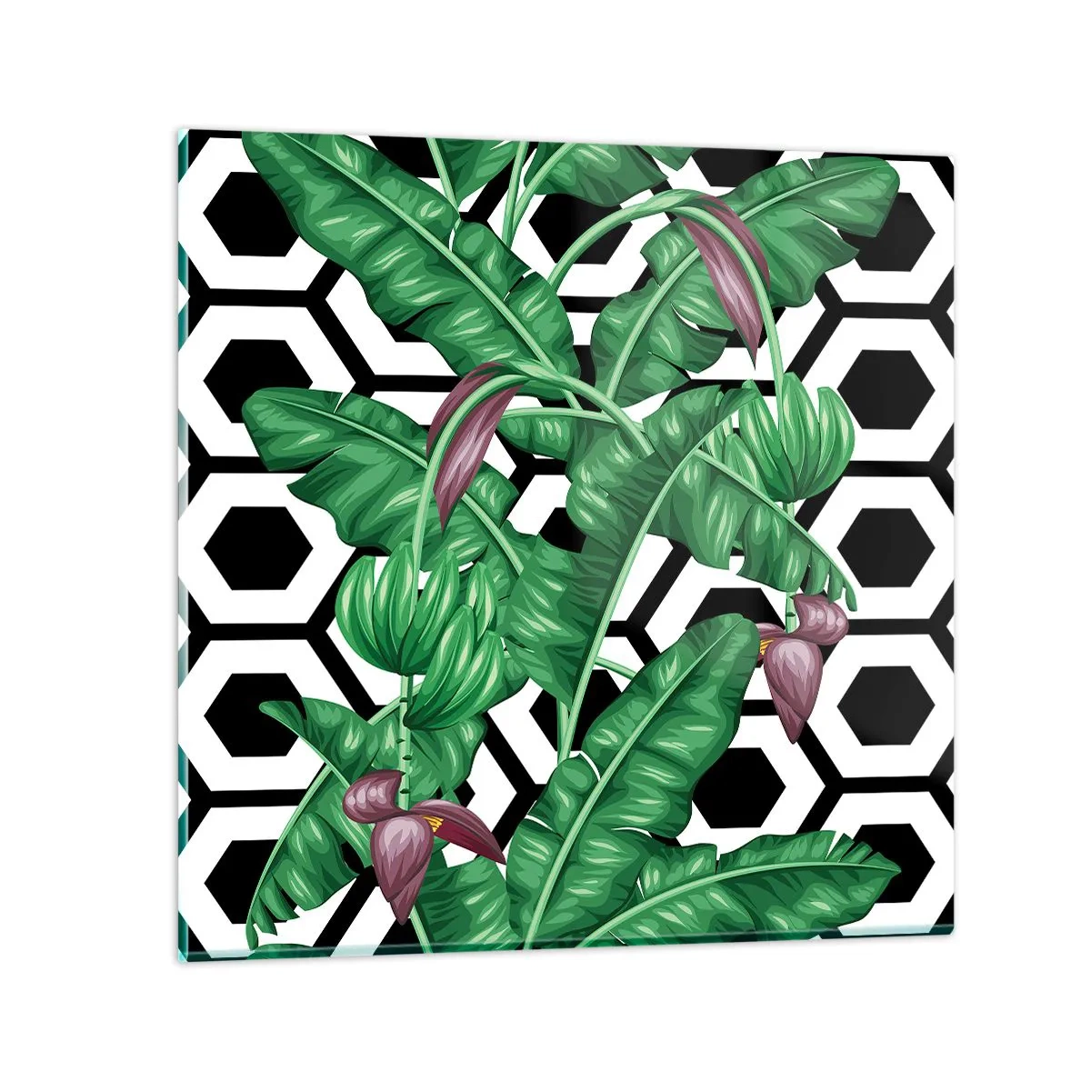 Schilderen op glas - Van nature een symmetrische compositie - 50x50 cm