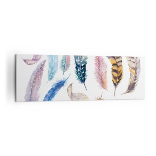 Schilderen op canvas - Licht, bont en veelkleurig - 160x50 cm