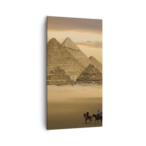 Schilderen op canvas - Geen verandering gedurende duizenden jaren - 55x100 cm