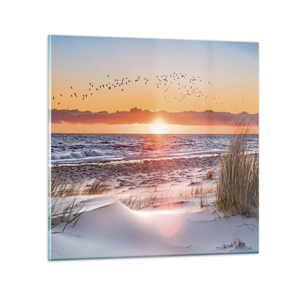 Schilderen op glas - Horizontaal landschap - 40x40 cm