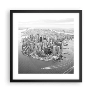 Poster in een zwarte lijst - Hoe niet lief te hebben? - 40x40 cm