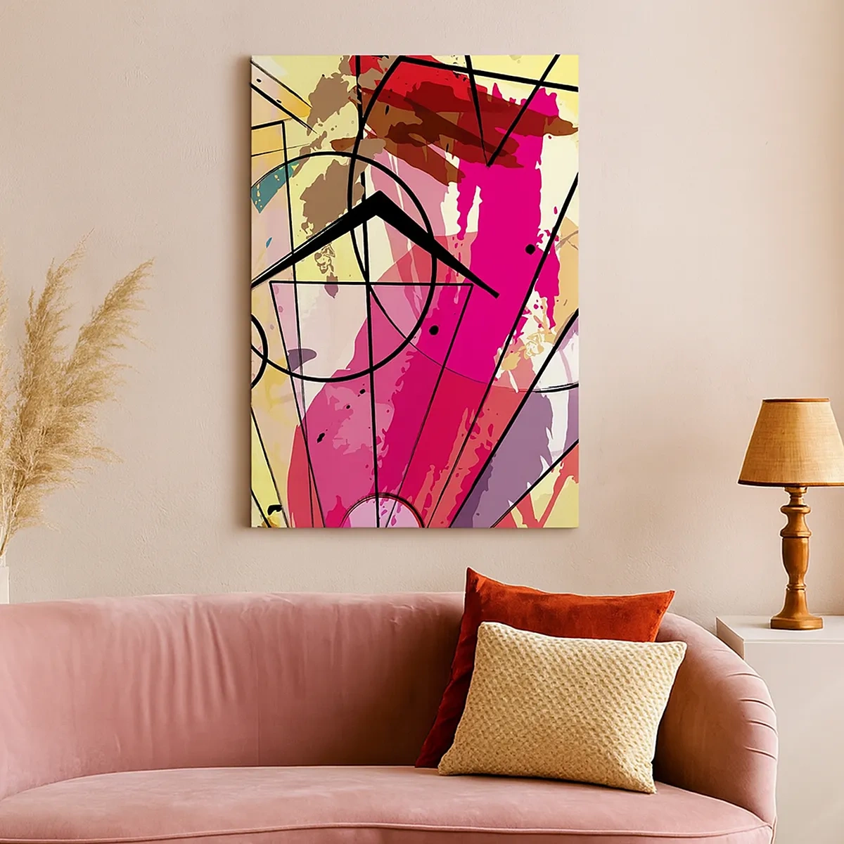 Schilderen op canvas - Explosie - 50x70 cm