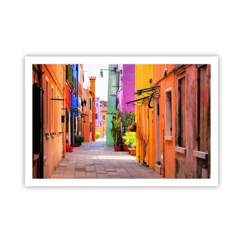 Poster - Regenboogsteeg - 91x61 cm
