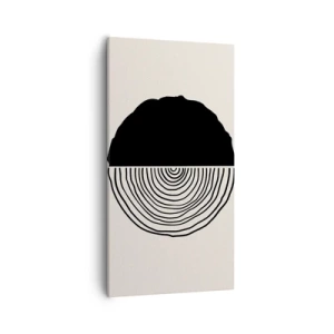 Schilderen op canvas - Half om half - 55x100 cm