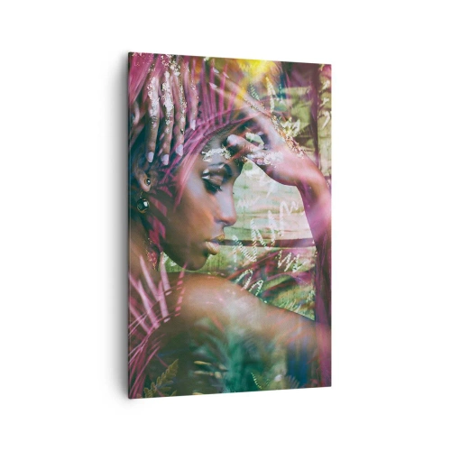 Schilderen op canvas - Moeder Natuur in de jungle - 80x120 cm