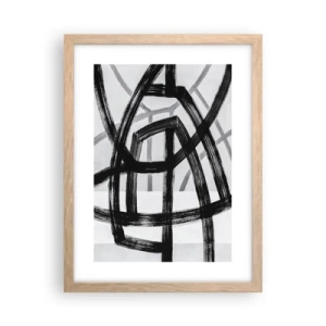 Een poster in een licht eiken lijst - Diepte opbouwen - 30x40 cm