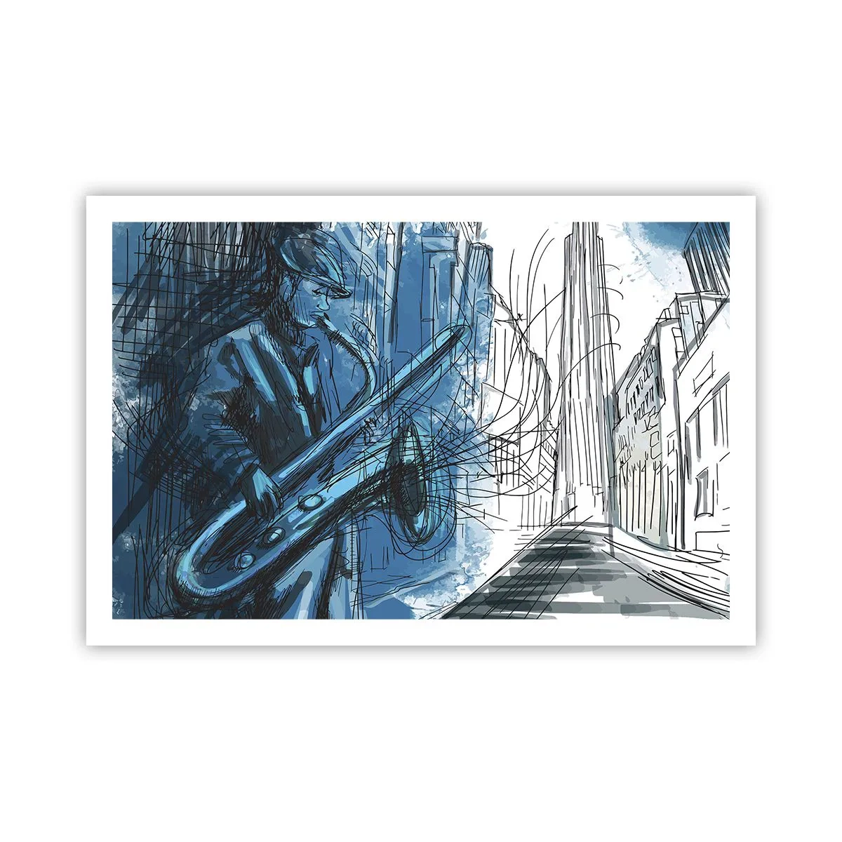 Poster - Stedelijke Rapsodie - 91x61 cm