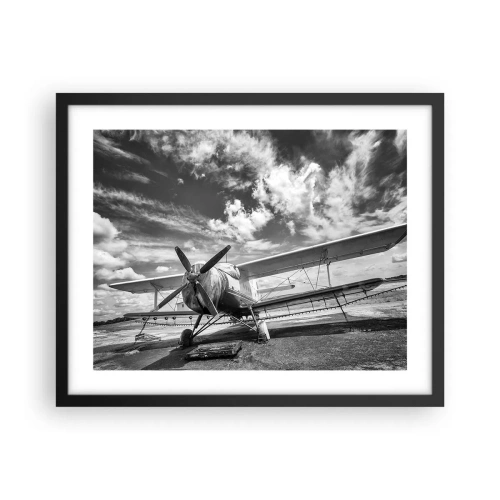 Poster in een zwarte lijst - Ik kan niet wachten! - 50x40 cm