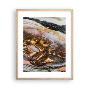 Een poster in een licht eiken lijst - Het element aarde - 40x50 cm