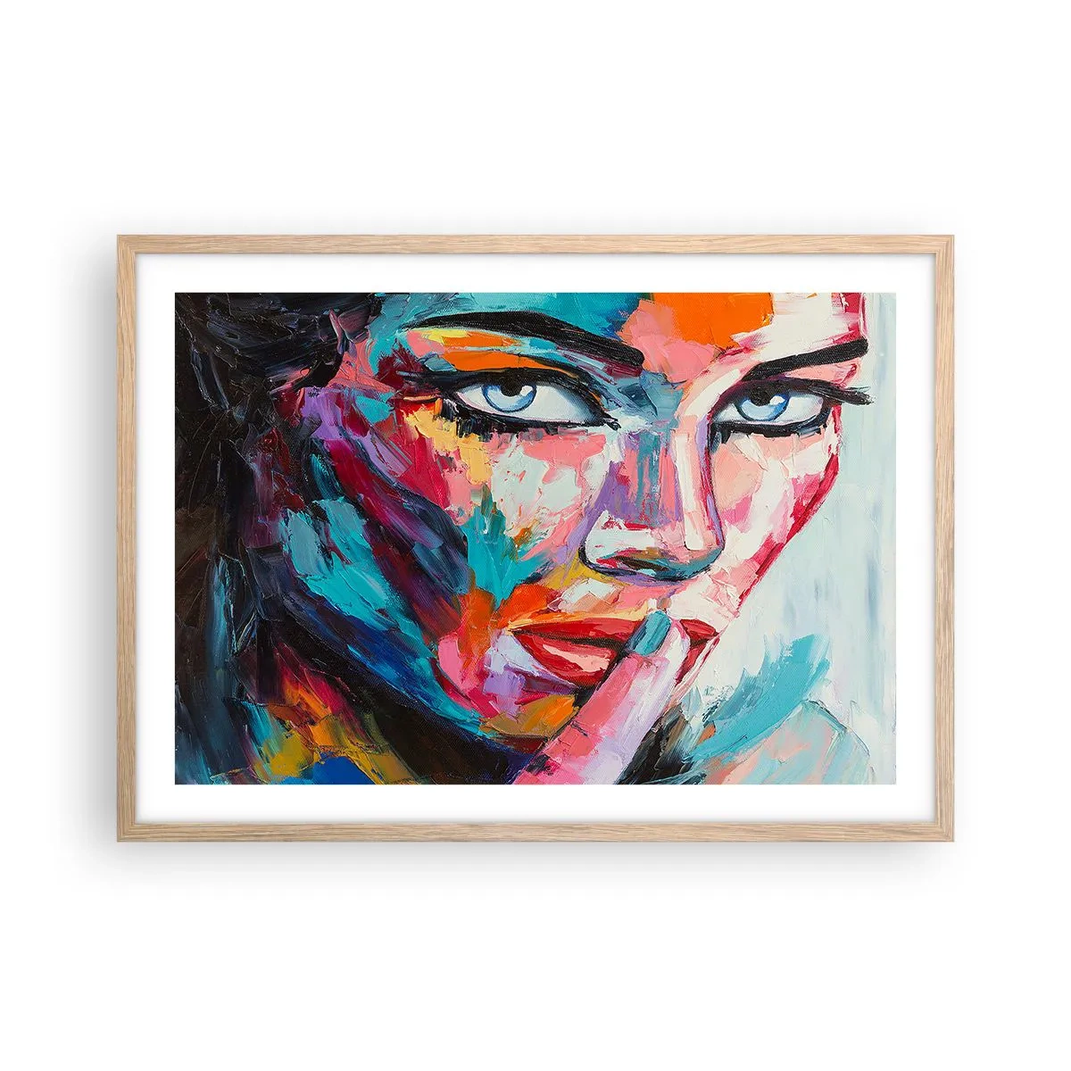 Een poster in een licht eiken lijst - Ons eerste geheim - 70x50 cm