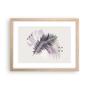 Een poster in een licht eiken lijst - De schaduw van de schaduw - 40x30 cm