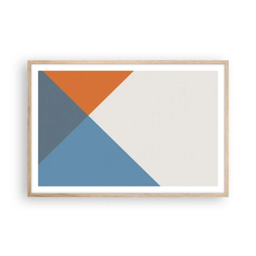 Een poster in een licht eiken lijst - In een hoekje… - 91x61 cm
