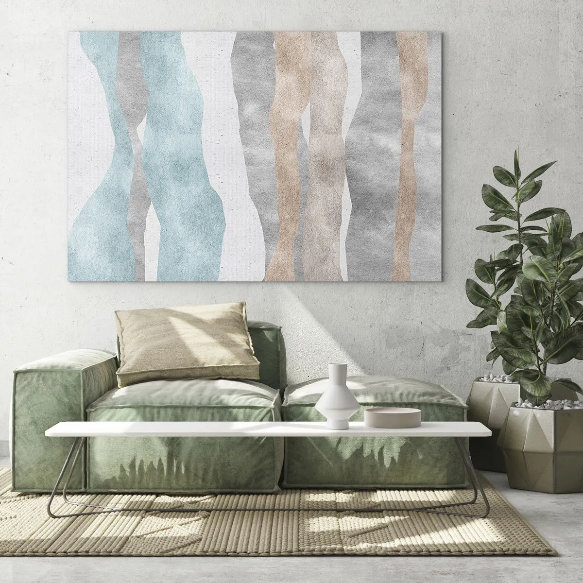 Schilderen op glas - Een studie van nabijheid - 120x80 cm