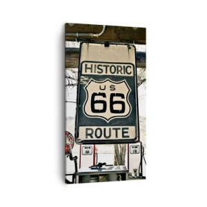 Schilderen op canvas - Amerikaanse retro reis - 45x80 cm