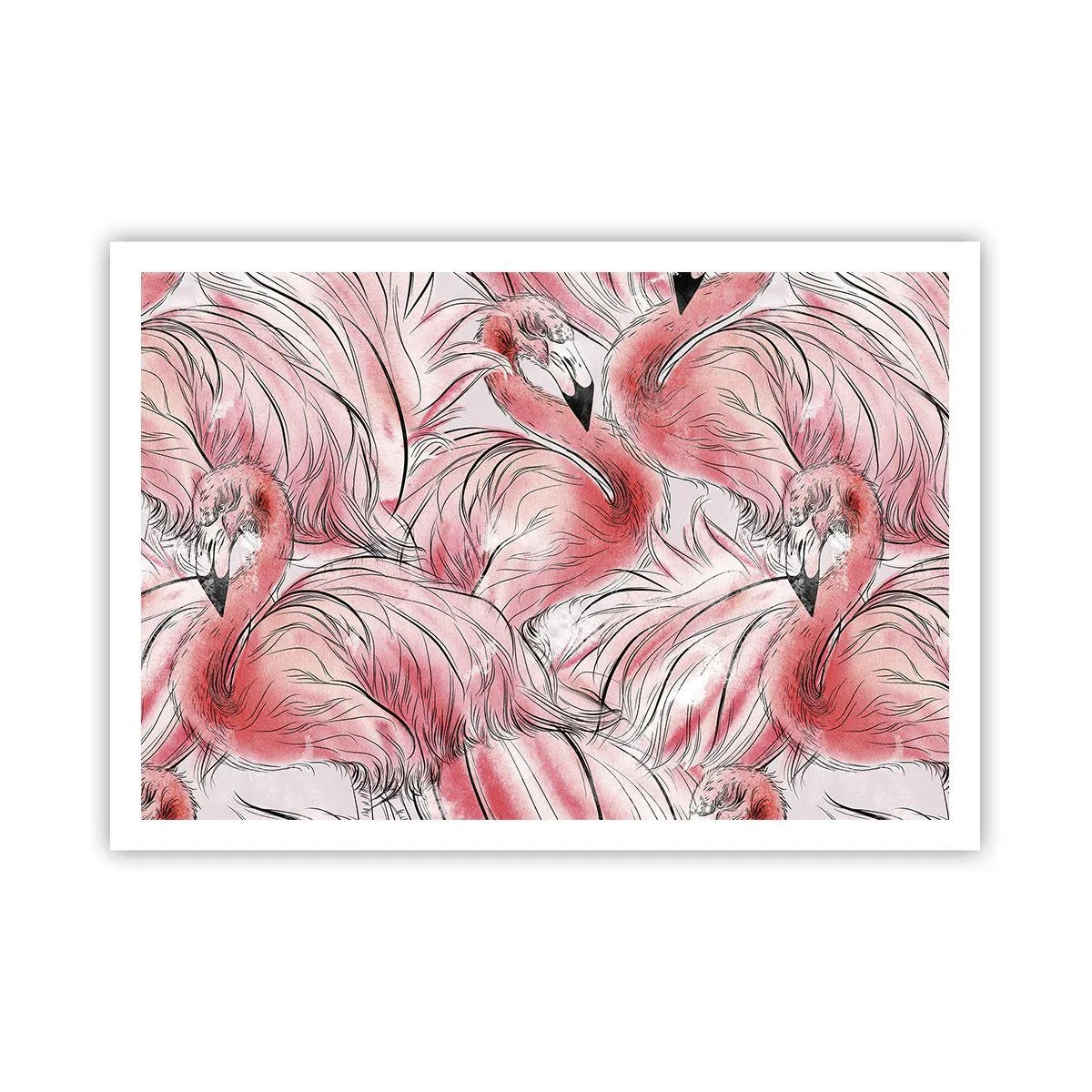 Poster - Vogelcorps de ballet - 100x70 cm