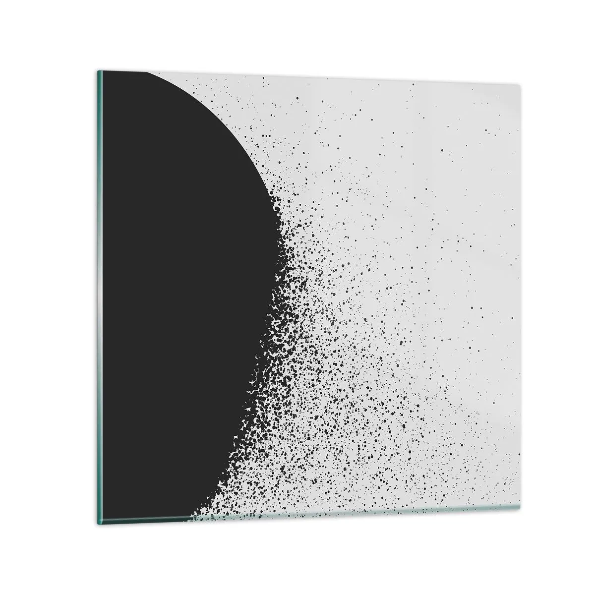 Schilderen op glas - Beweging van moleculen - 40x40 cm