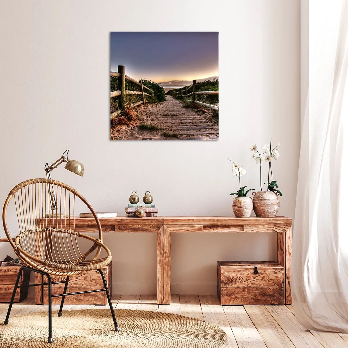Schilderen op canvas - Het doel is al zichtbaar - 60x60 cm