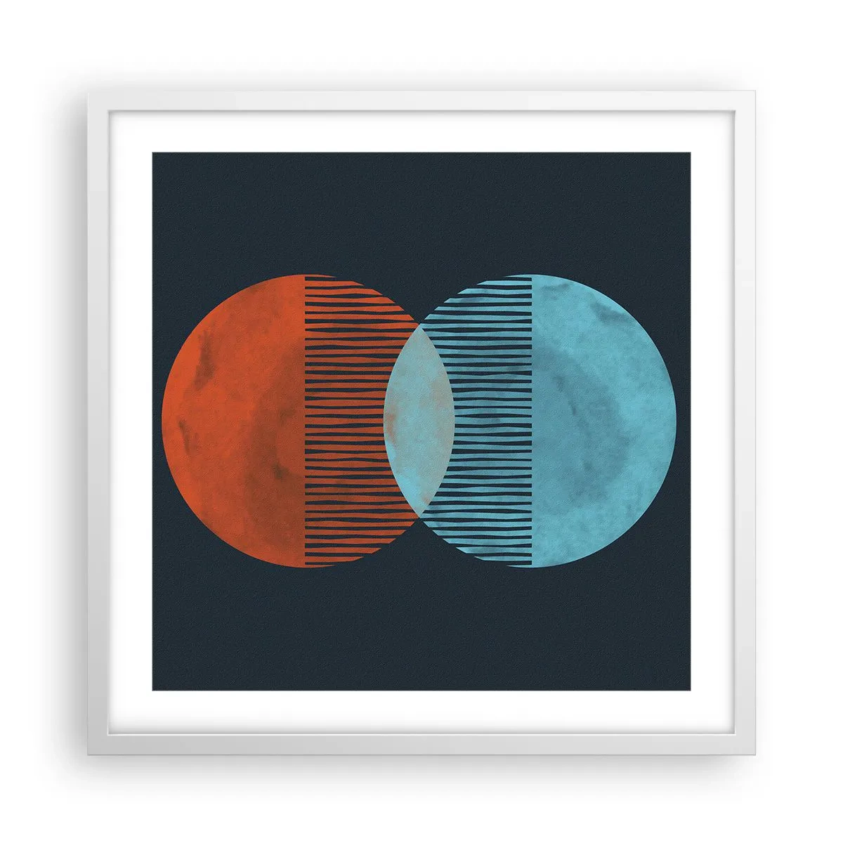 Poster in een witte lijst - Astronomische fantasie - 50x50 cm