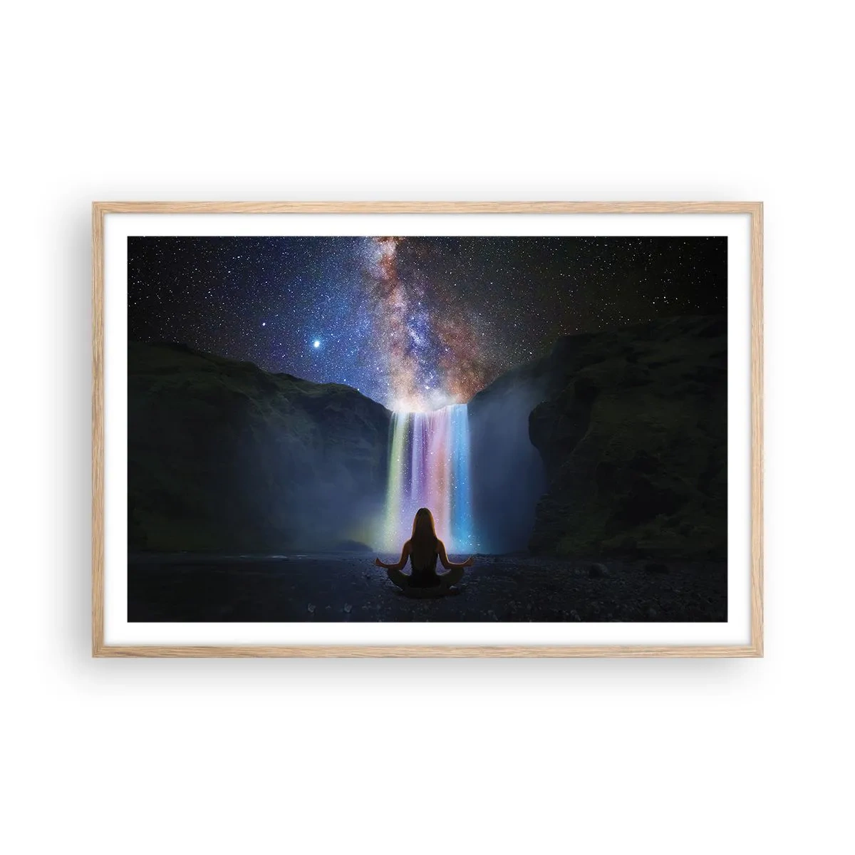 Een poster in een licht eiken lijst - Absolute harmonie - 91x61 cm