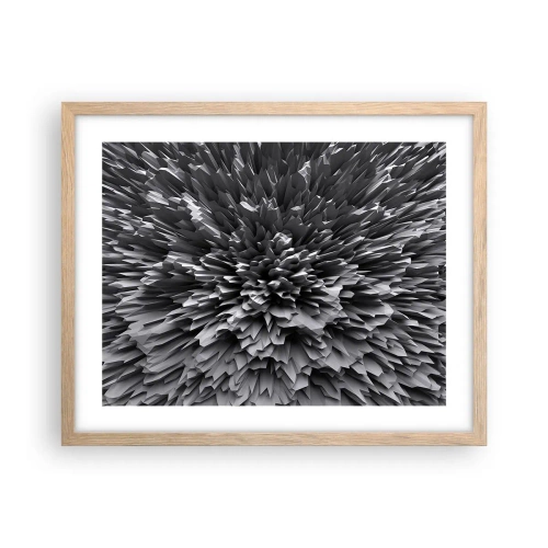 Een poster in een licht eiken lijst - Strikter kan het niet - 50x40 cm