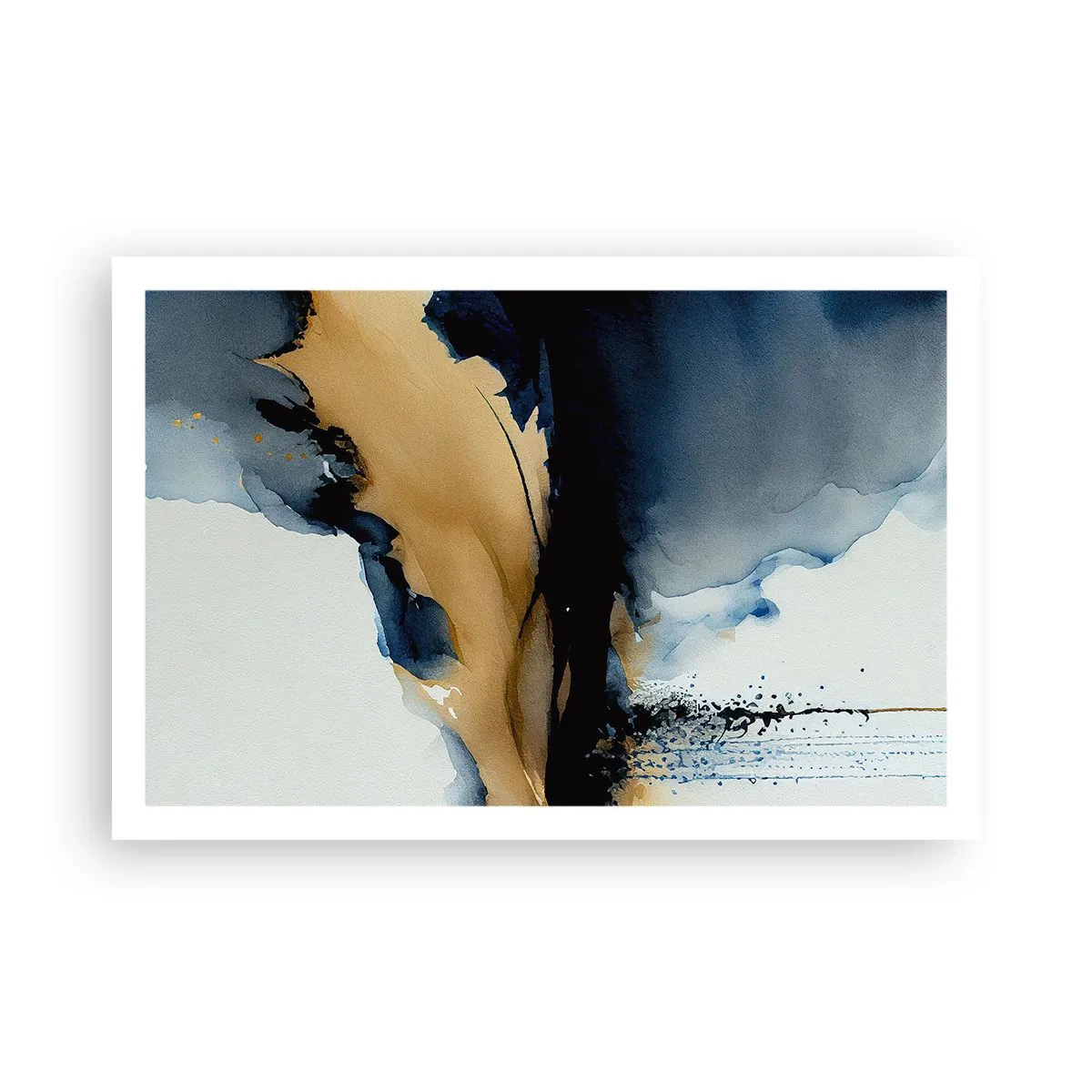 Poster - Achter het gordijn - 91x61 cm