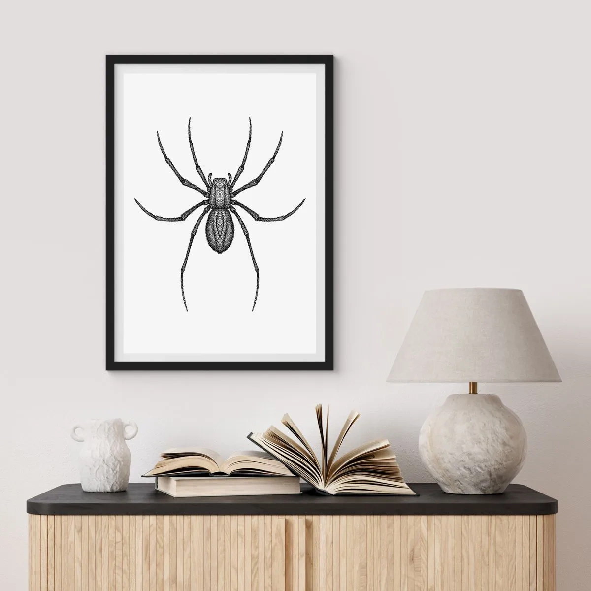 Poster in een zwarte lijst - Verontrustende precisie - 50x70 cm