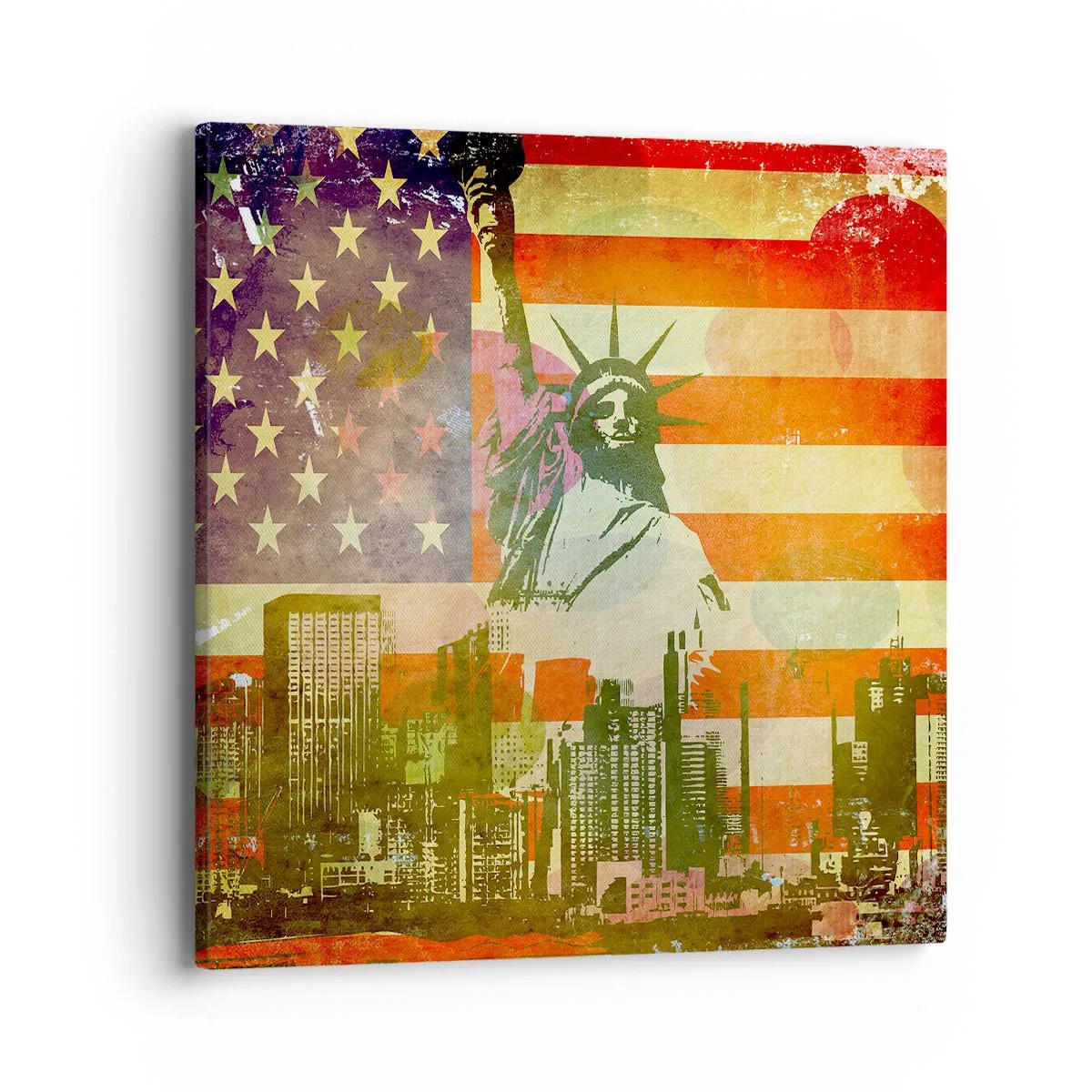 Schilderen op canvas - Viva America! - 40x40 cm