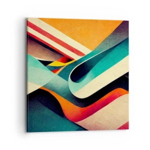 Schilderen op canvas - Intensieve compositie - 70x70 cm