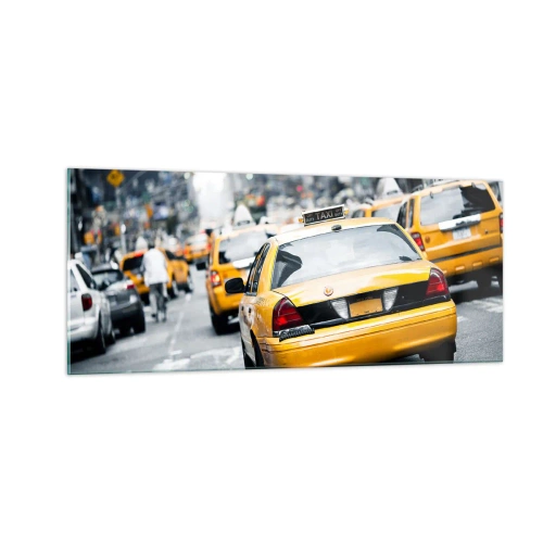 Schilderen op glas - Alleen in deze stad - 100x40 cm