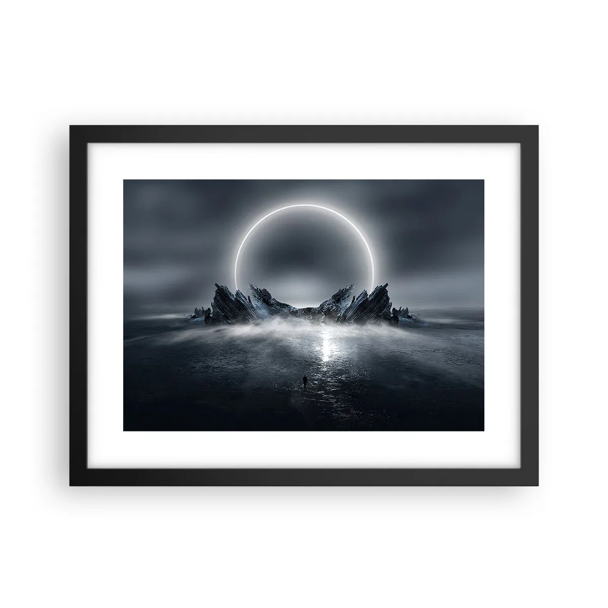 Poster in een zwarte lijst - Einde van het verhaal - 40x30 cm