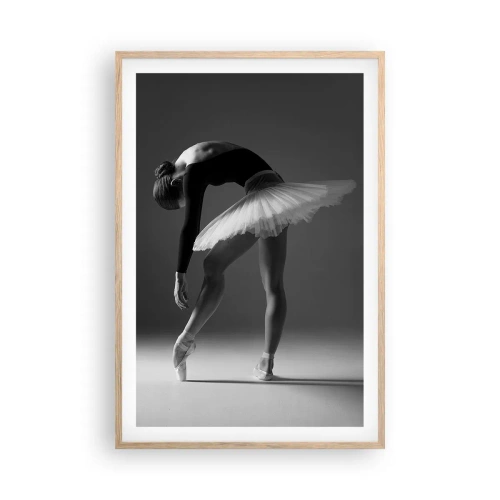 Een poster in een licht eiken lijst - Bella ballerina - 61x91 cm