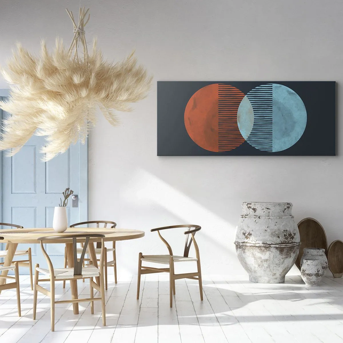 Schilderen op canvas - Astronomische fantasie - 140x50 cm