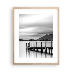 Een poster in een licht eiken lijst - Zachtheid en kracht - 40x50 cm