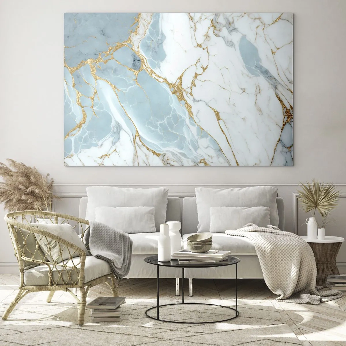 Schilderen op glas - Rijkdom van steen - 100x70 cm