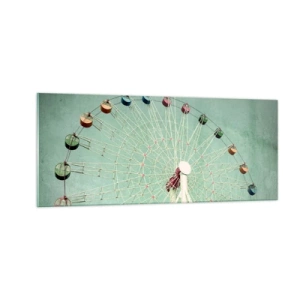 Schilderen op glas - Wij nodigen u uit om plezier te hebben - 100x40 cm