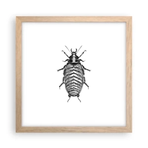 Een poster in een licht eiken lijst - Wat een exemplaar! - 30x30 cm