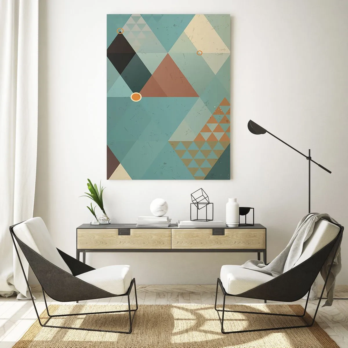 Schilderen op glas - Eenheid van veelheid, veelheid van eenheid - 50x70 cm
