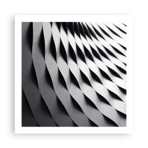 Poster - Aan de oppervlakte van de golven - 60x60 cm