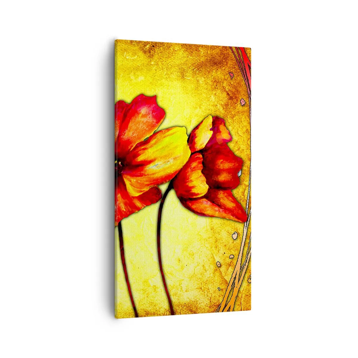 Schilderen op canvas - In Art Nouveau-decoraties - 55x100 cm