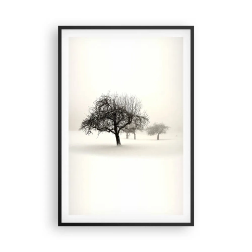Poster in een zwarte lijst - Winterslaap - 61x91 cm