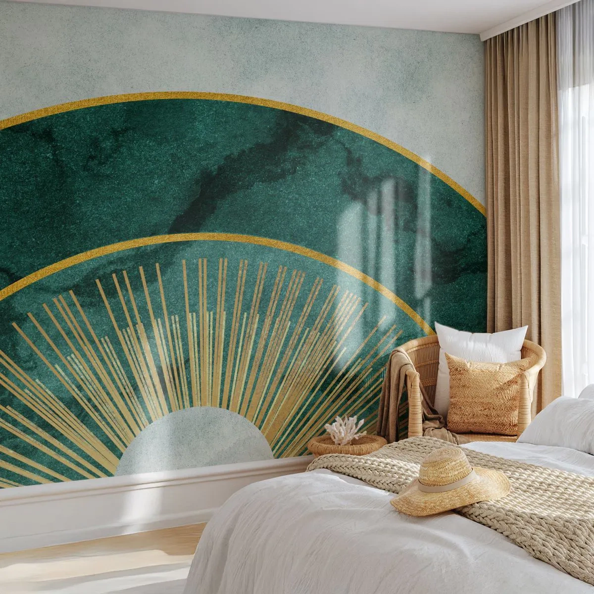 Fotobehang Standard Eco - Een ander zonnestelsel - Art-deco, Modern, Abstractie - 150x105 cm