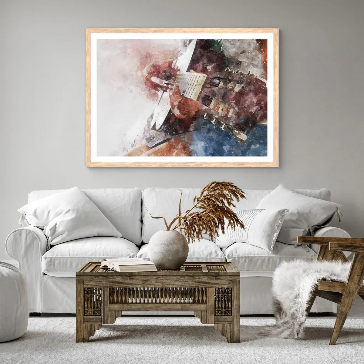 Een poster in een licht eiken lijst - En wat vind je ervan? - 50x40 cm