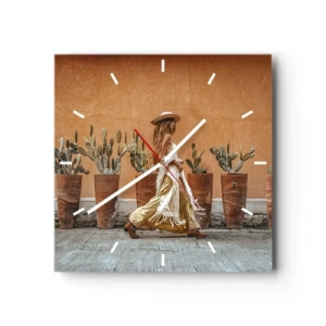 Wandklok - Klok - Hippie-stijl - 30x30 cm