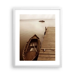 Poster in een witte lijst - Grote vrede - 40x50 cm