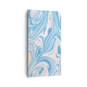 Schilderen op canvas - Moeras in turkoois - 55x100 cm