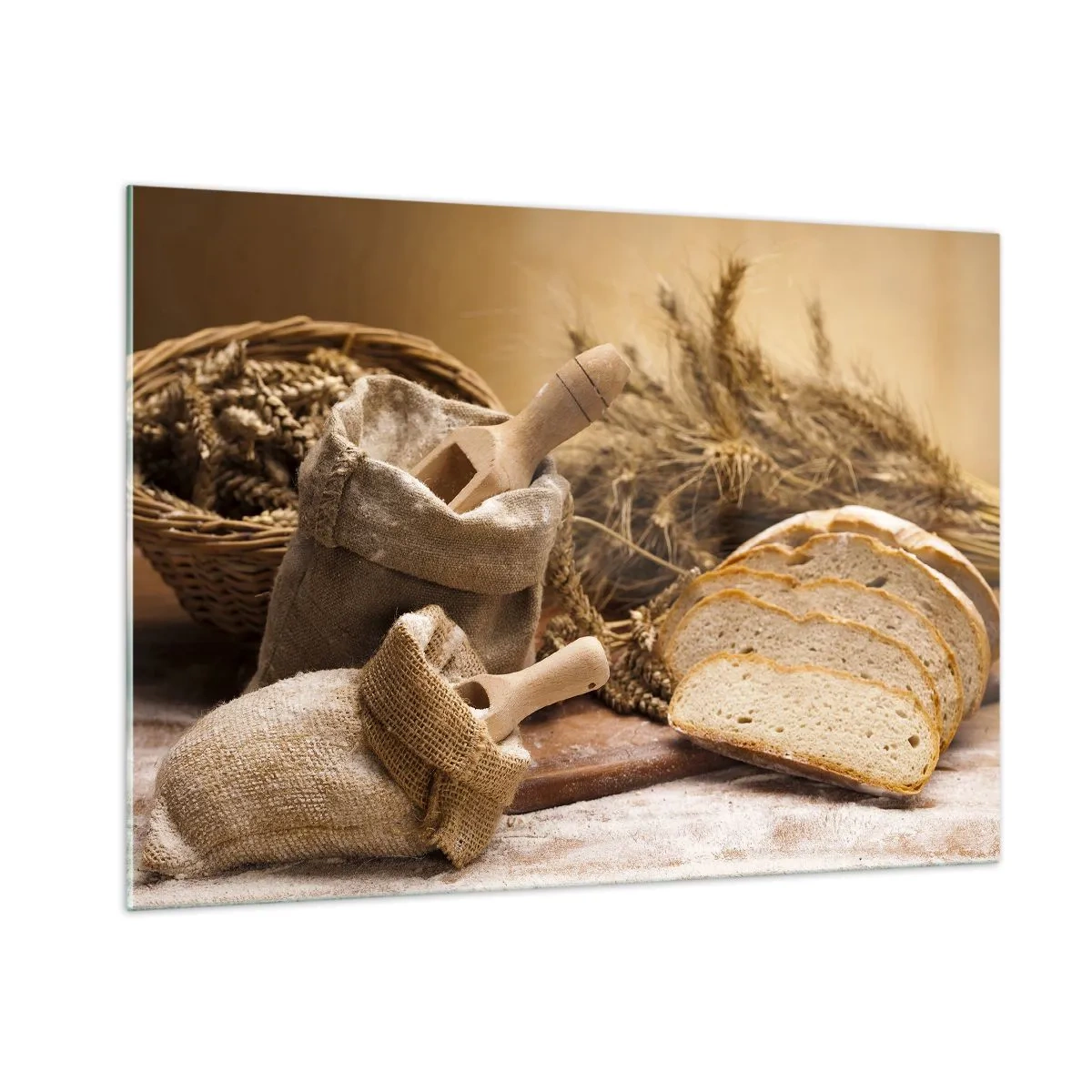 Schilderen op glas - Alsof met mes gesneden! - 100x70 cm